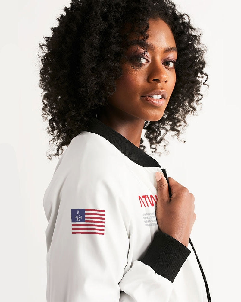 ALL THE WAY UP SPACE Women's Bomber Jacket