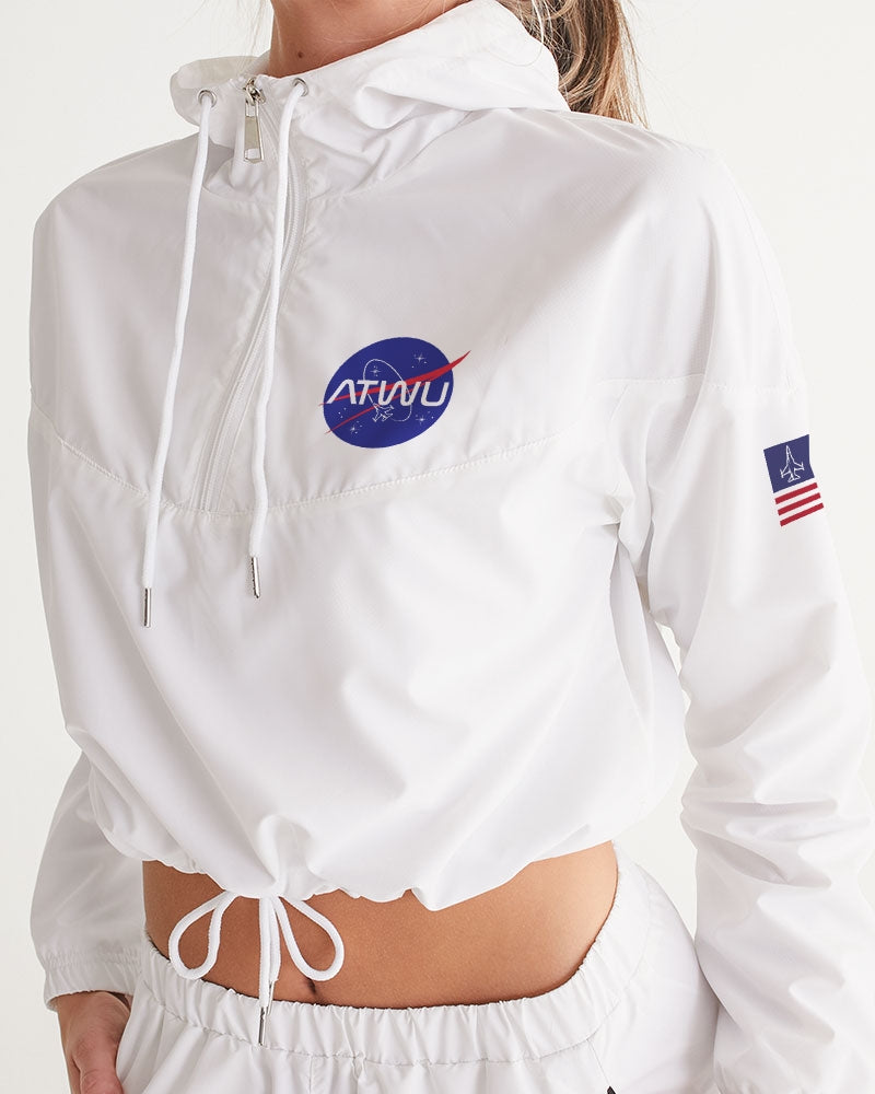 ALL THE WAY UP SPACE Women's Cropped Windbreaker