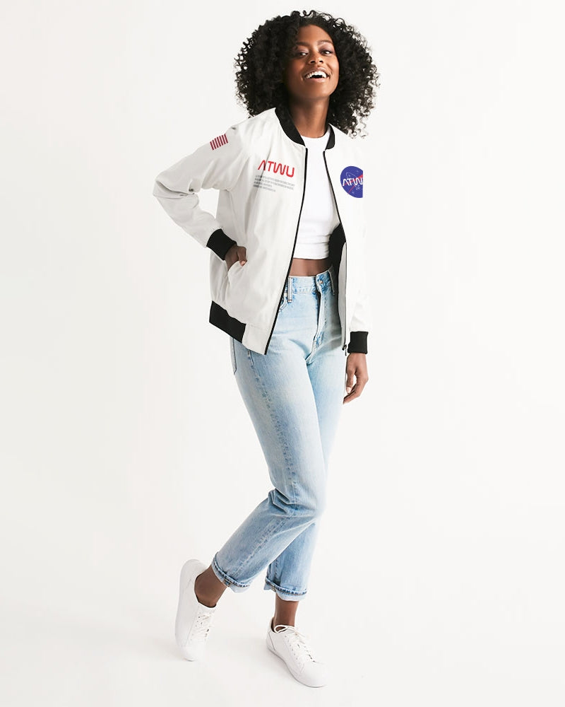 ALL THE WAY UP SPACE Women's Bomber Jacket