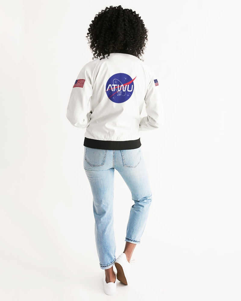 ALL THE WAY UP SPACE Women's Bomber Jacket