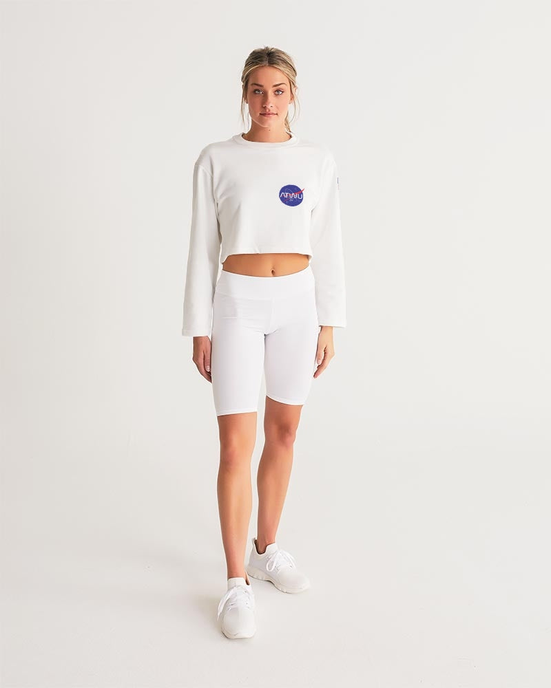 ALL THE WAY UP SPACE Women's Cropped Sweatshirt