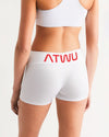 ALL THE WAY UP SPACE Women's Mid-Rise Yoga Shorts