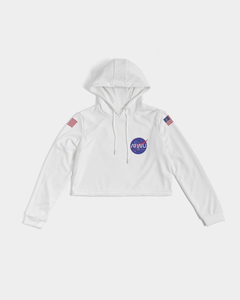 ALL THE WAY UP SPACE Women's Cropped Hoodie