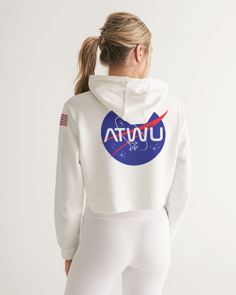 ALL THE WAY UP SPACE Women's Cropped Hoodie