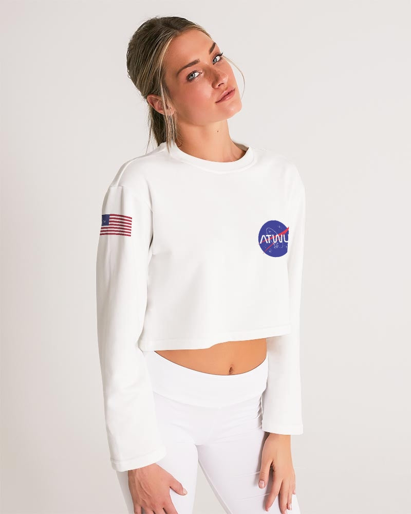 ALL THE WAY UP SPACE Women's Cropped Sweatshirt