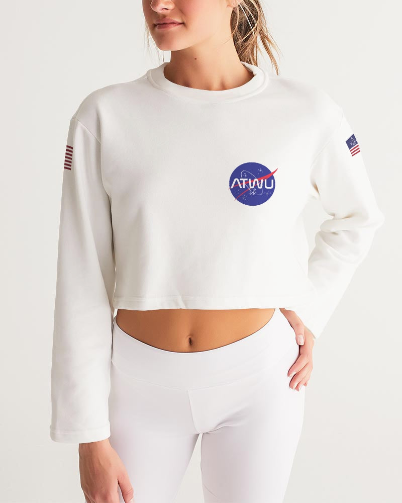 ALL THE WAY UP SPACE Women's Cropped Sweatshirt