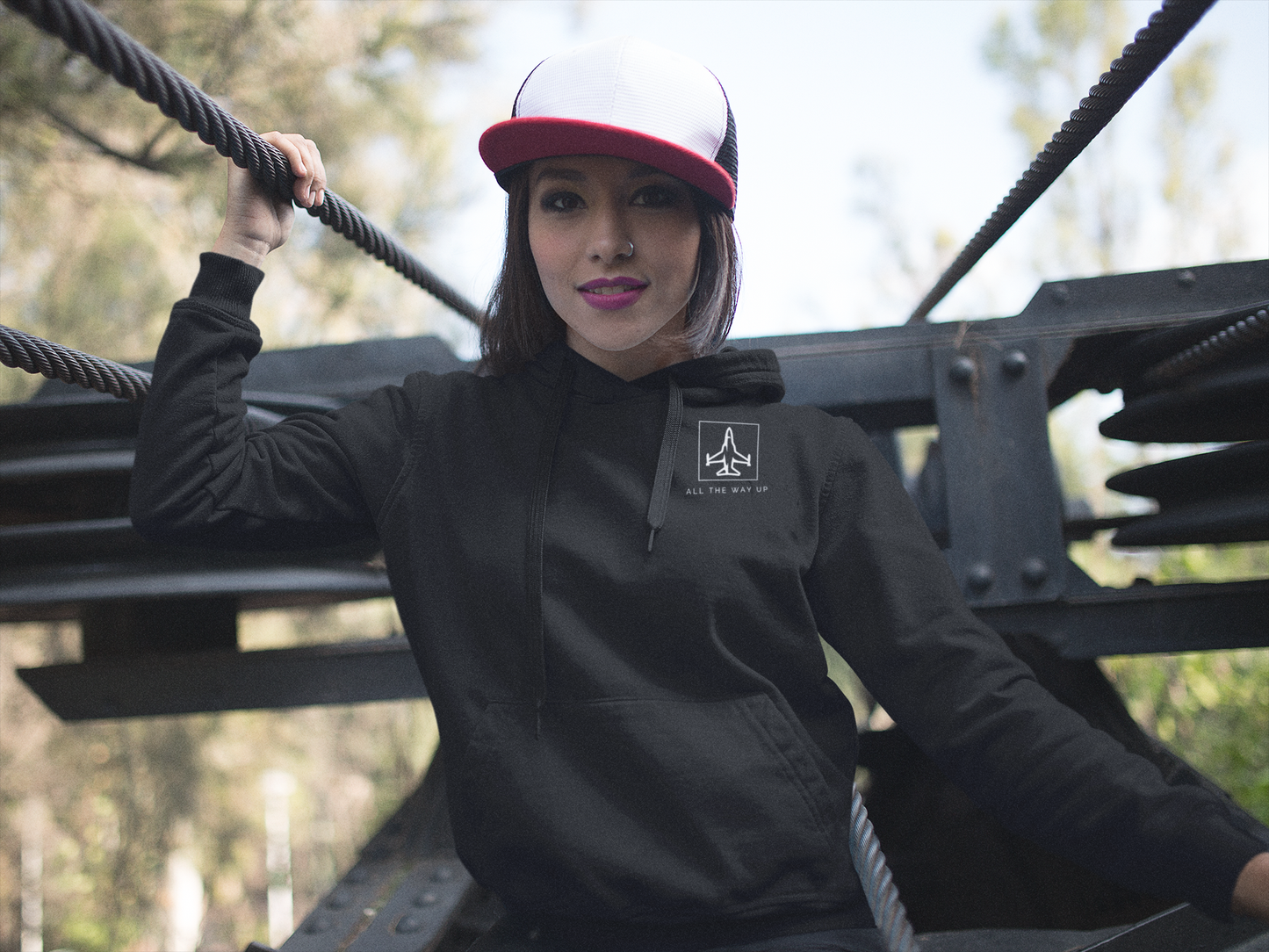 Double Sided All The Way Up Unisex Hoodie