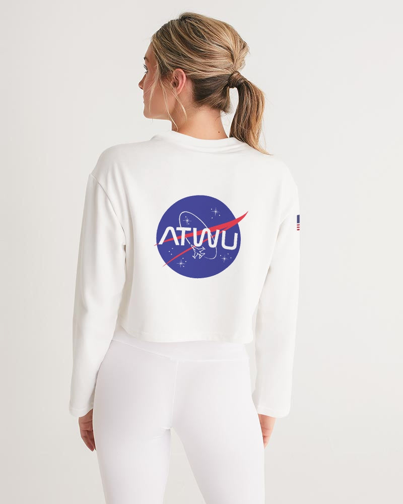 ALL THE WAY UP SPACE Women's Cropped Sweatshirt