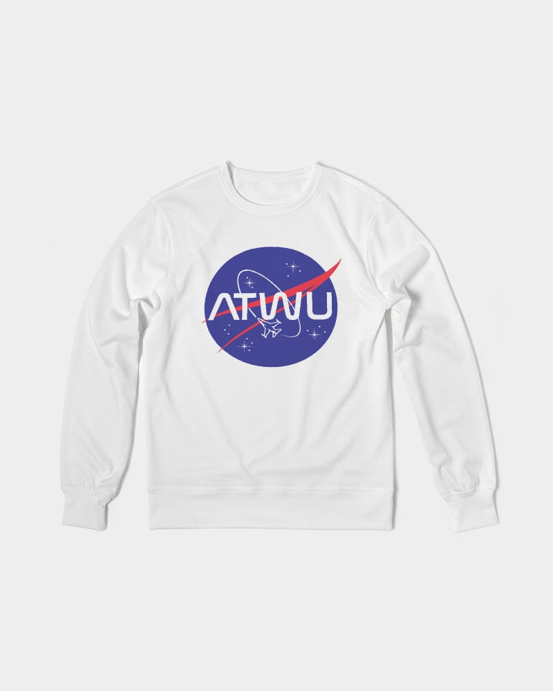 ALL THE WAY UP SPACE Men's Classic French Terry Crewneck Pullover